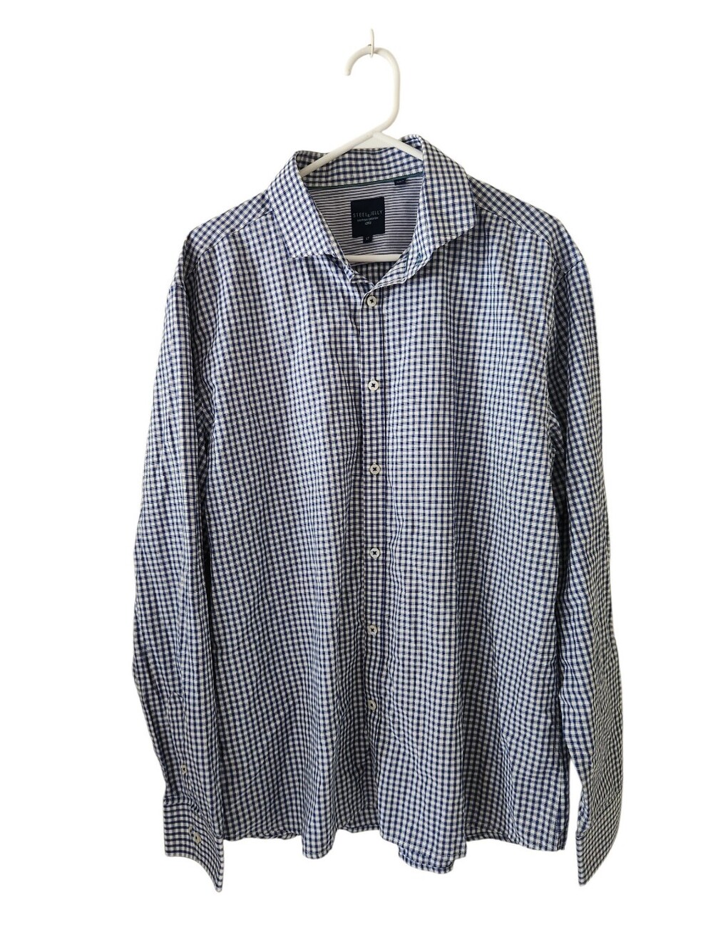 Steel & Jelly Blue Plaid Button Down Shirt